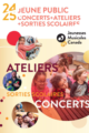 Brochure Young Audiences concerts, workshops and school outings